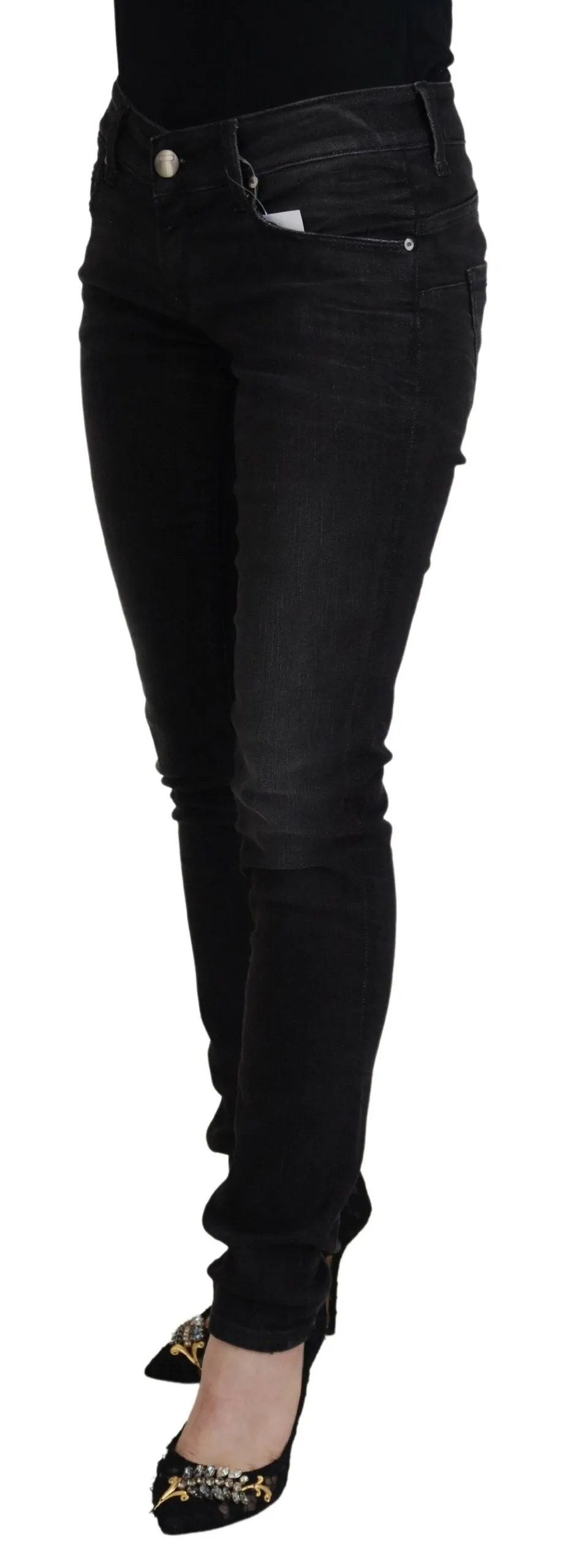 Acht  Cotton Low Waist Slim Fit Women Casual blue Women's Jeans
