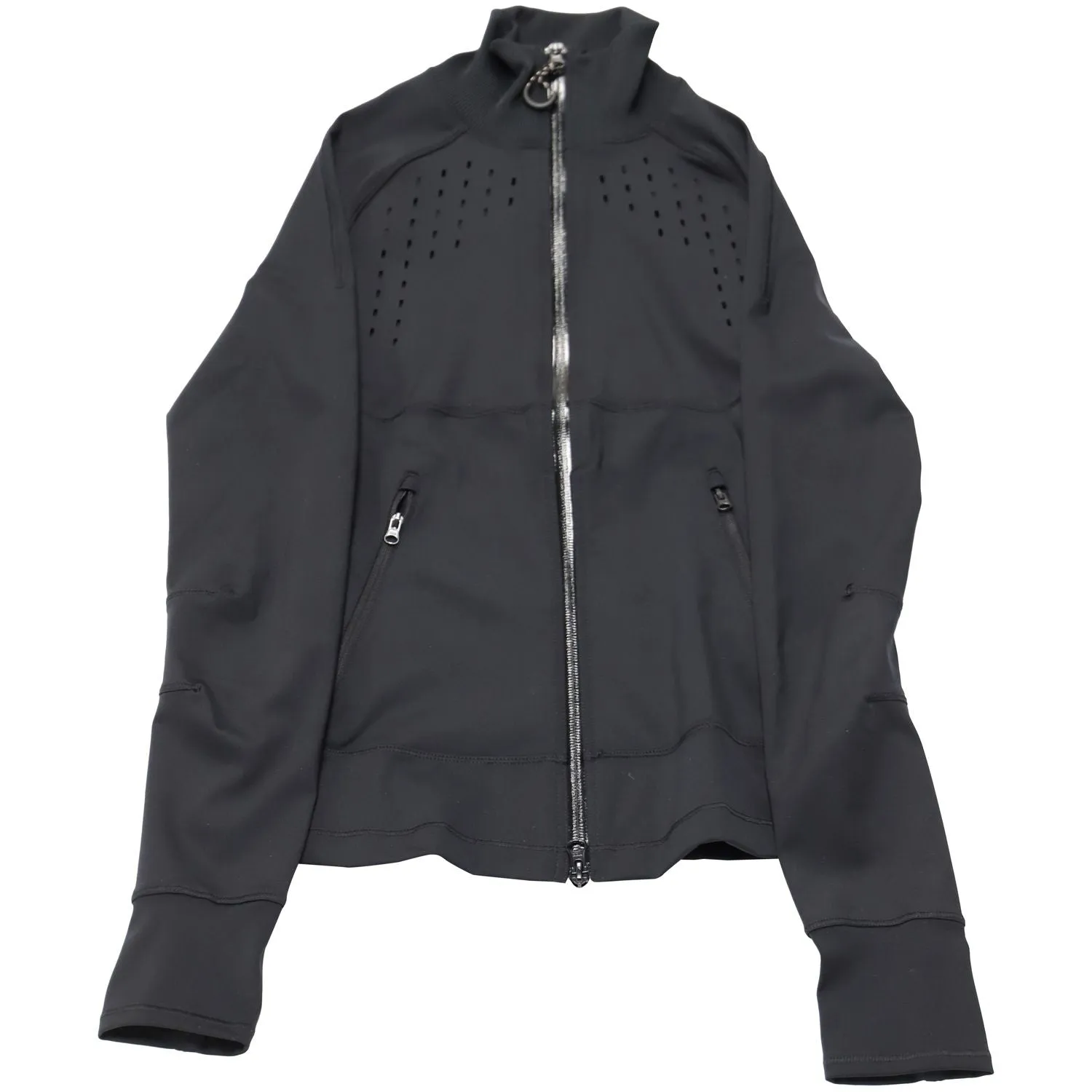 Adidas by Stella McCartney True Purpose Zip-Front Track Jacket in Black Recycled Polyester