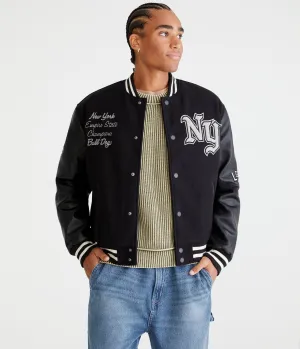 Aeropostale Empire State Champions Varsity Bomber Jacket