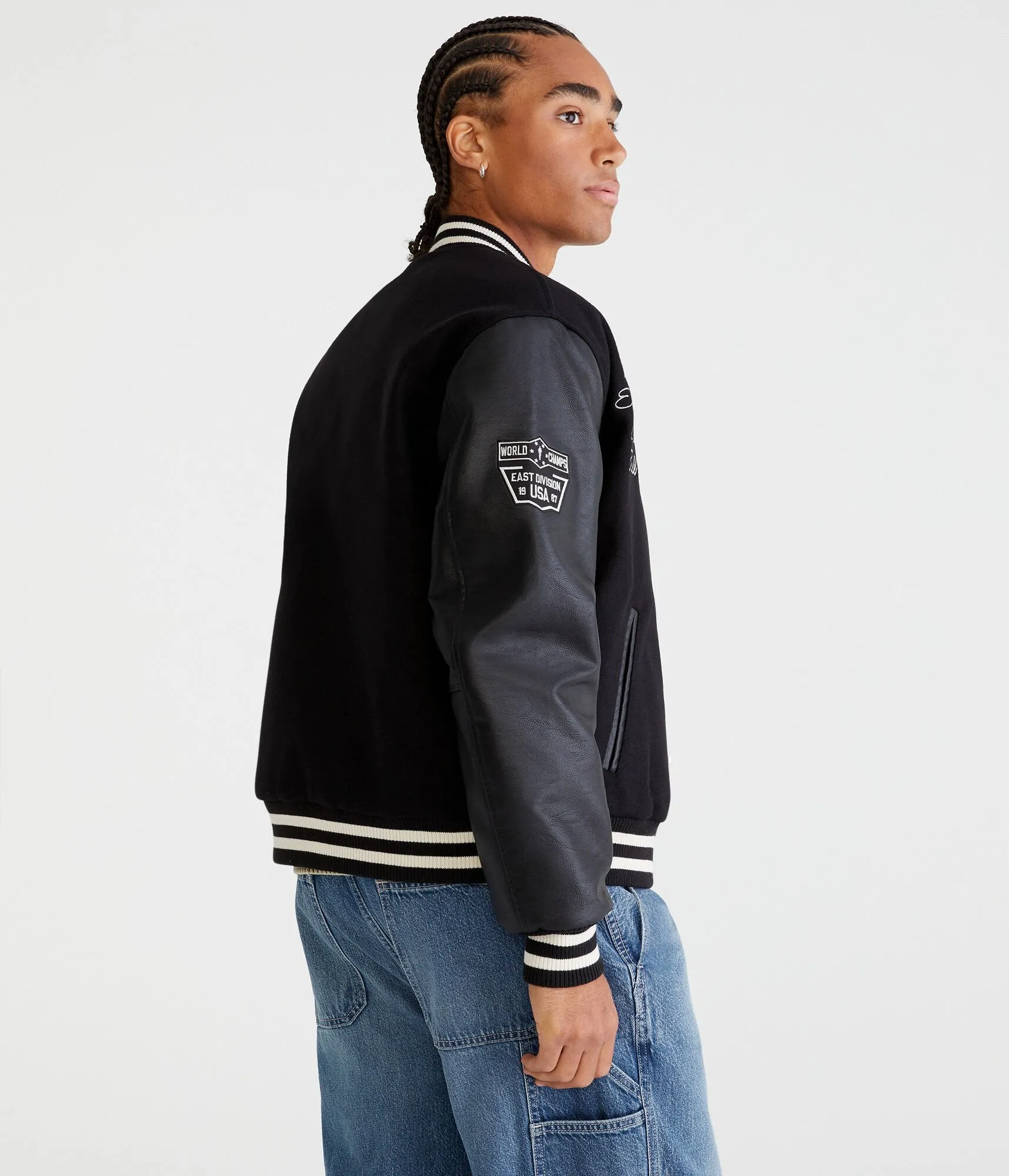 Aeropostale Empire State Champions Varsity Bomber Jacket