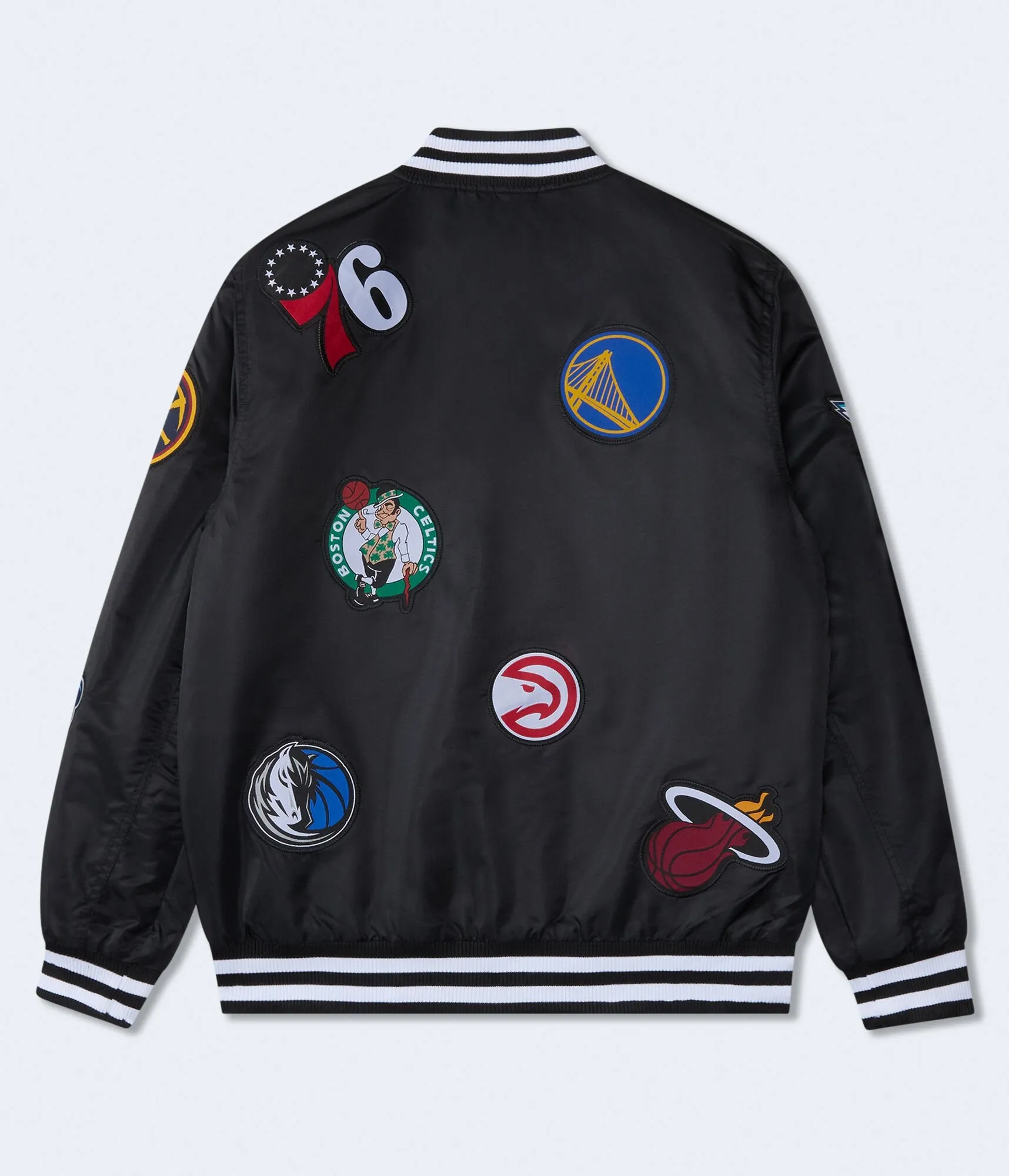 Aeropostale Nba Team Logos Bomber Jacket