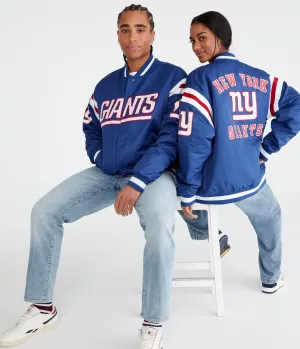 Aeropostale New York Giants Striped Bomber Jacket