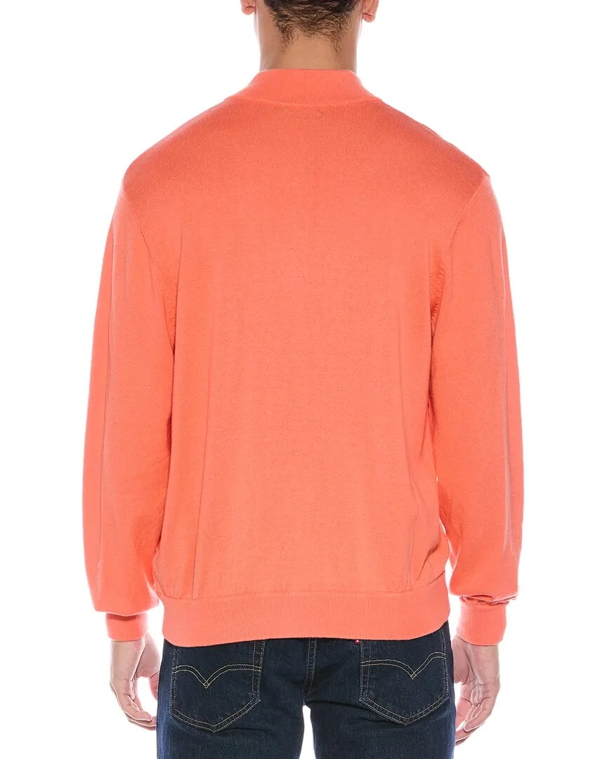 Alashan Cashmere-Blend 1/4-Zip Mock Neck Sweater