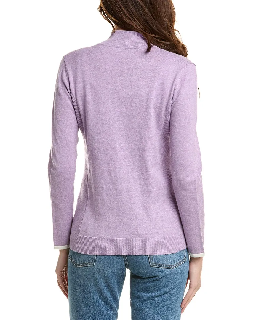 Alashan Cashmere Tee Time Cashmere-Blend 1/2-Zip Pullover