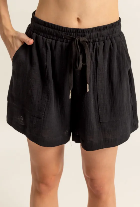 Alexa Double Gauze Flowy Shorts