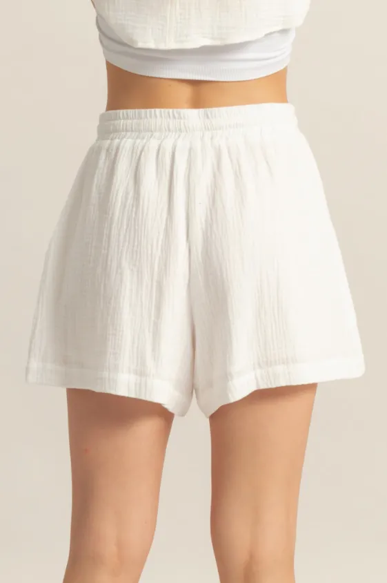 Alexa Double Gauze Flowy Shorts