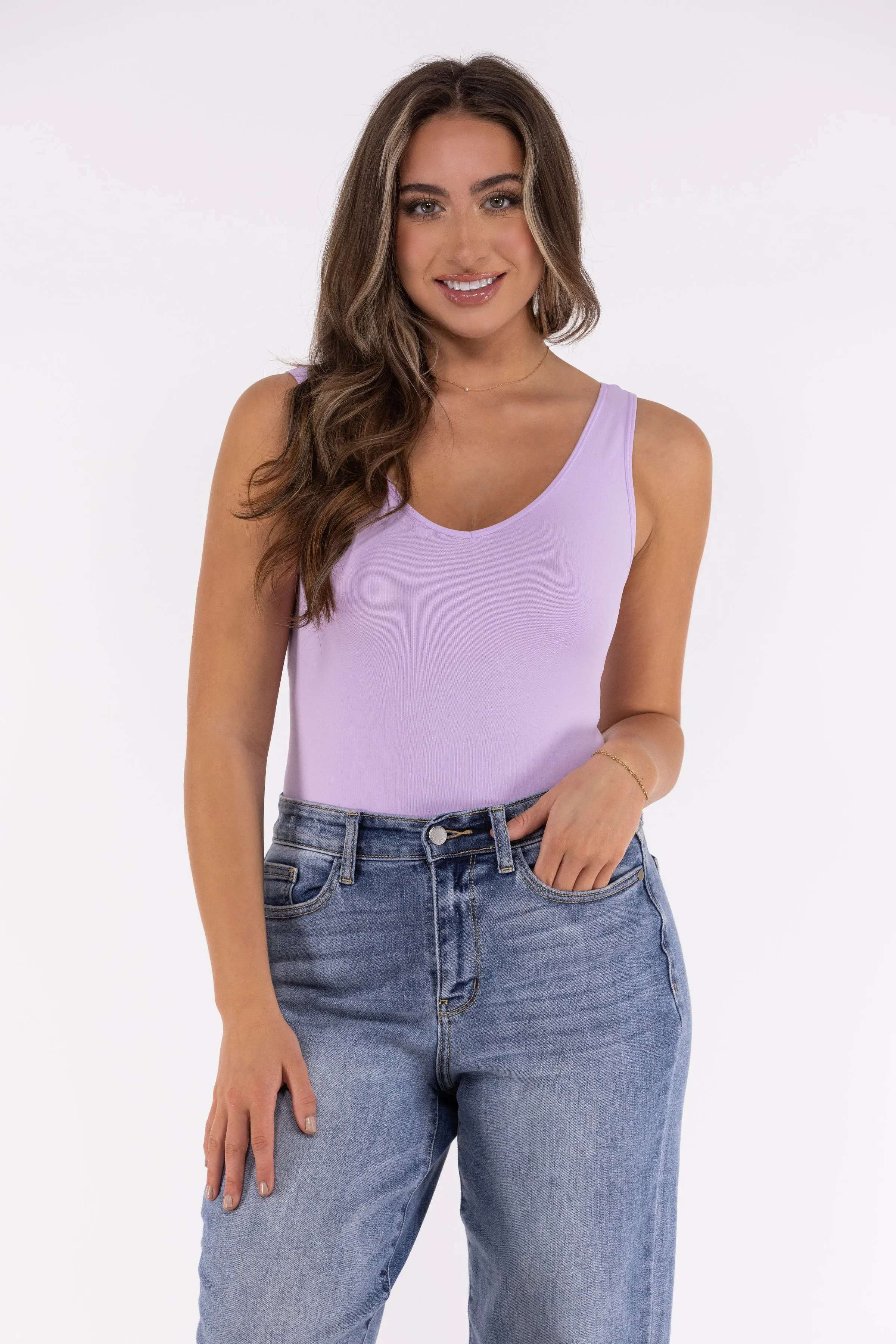 All Day Reversible Women's V-Neck Tank Top