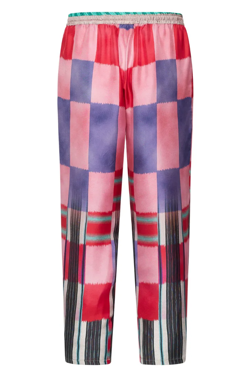 ALOE Printed Silk Pants