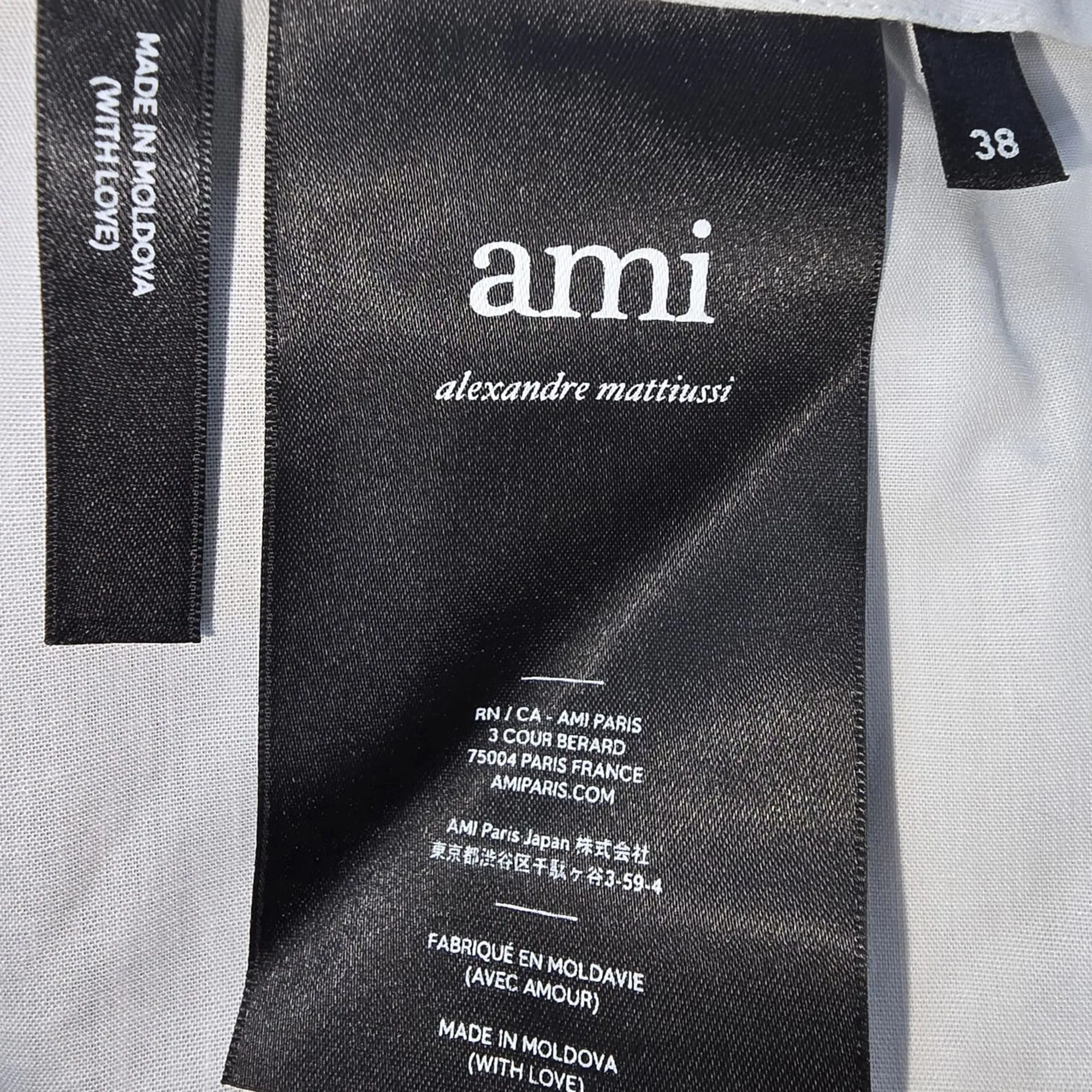 Ami Slim-Fit Trousers in Grey Wool