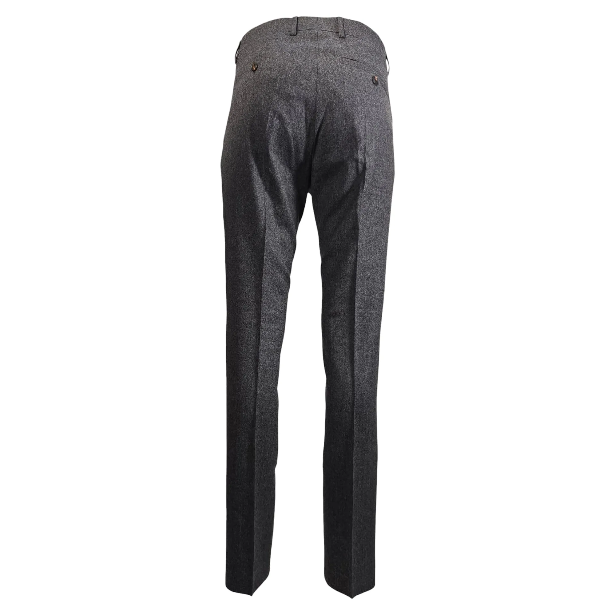 Ami Slim-Fit Trousers in Grey Wool