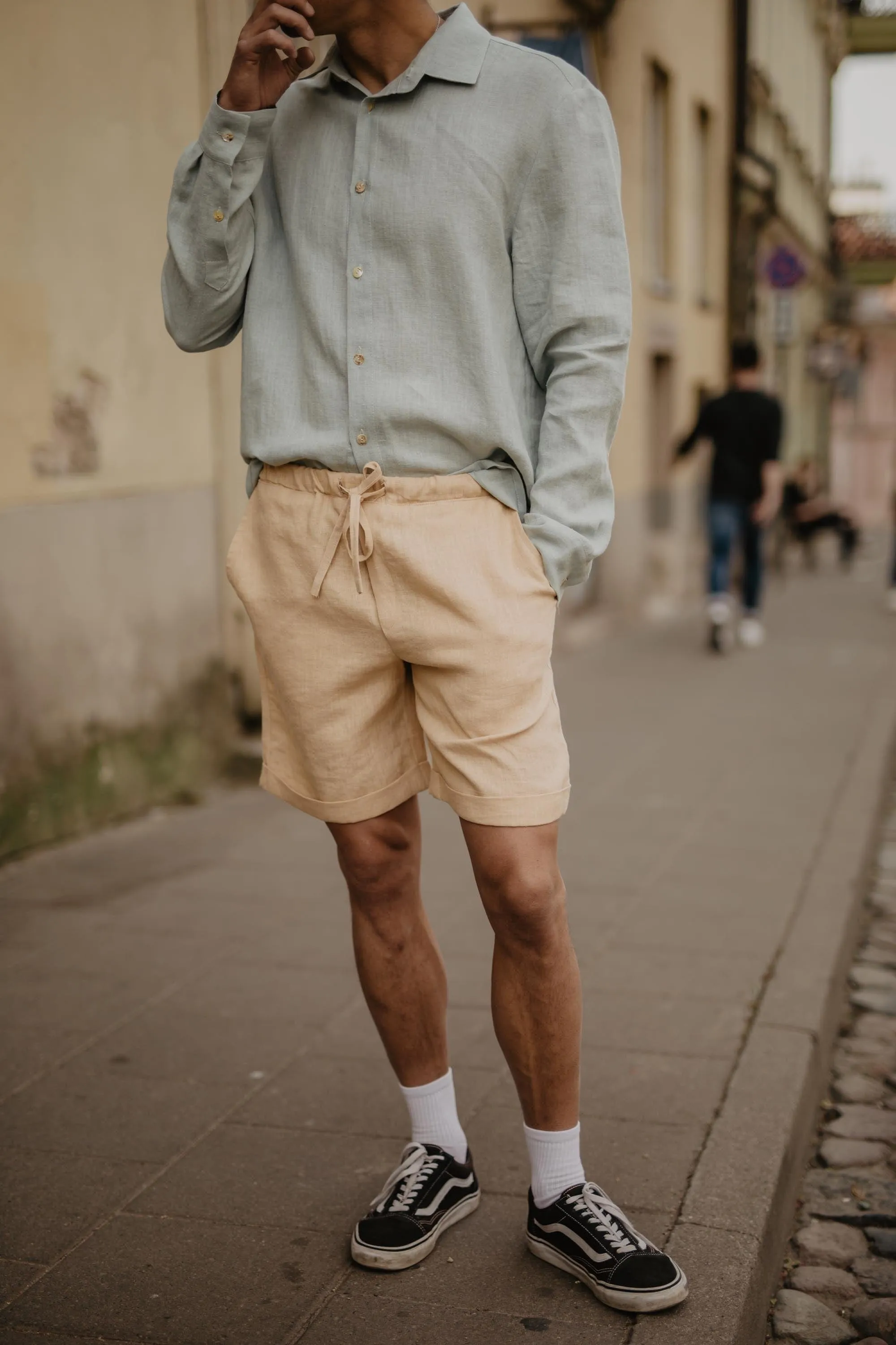 Ares Men's Linen Shorts | Multiple Colours