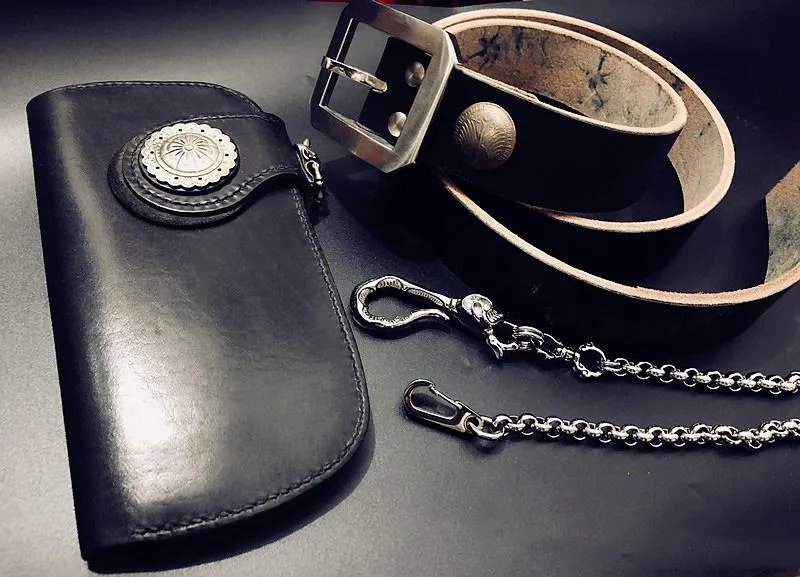 Badass Silver Skull Mens Biker Wallet Chain STAINLESS STEEL Wallet Chain Pants Chain For Men