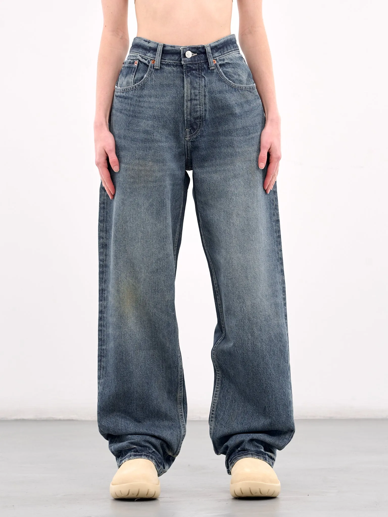 Baggy Jeans (AMBR2540-BEIGE-WASH)
