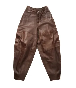 Baggy Leather Pants