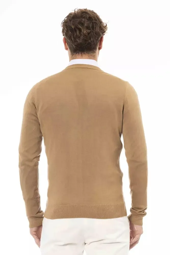 Baldinini Trend Beige Cashmere Men Sweater