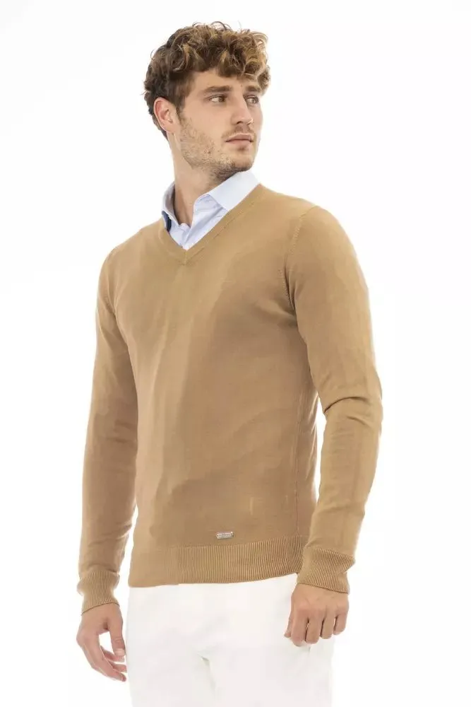 Baldinini Trend Beige Cashmere Men Sweater