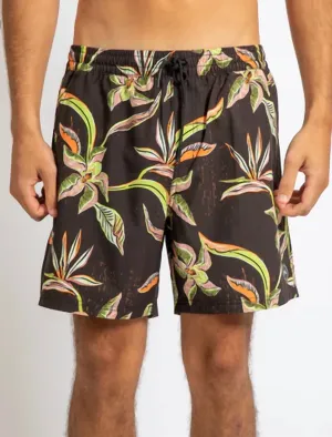 Bali 17" Elastic Boardshort In Black