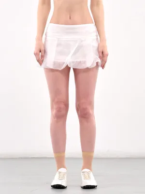Balloon Hem Mini Skirt (SK030-WHITE)