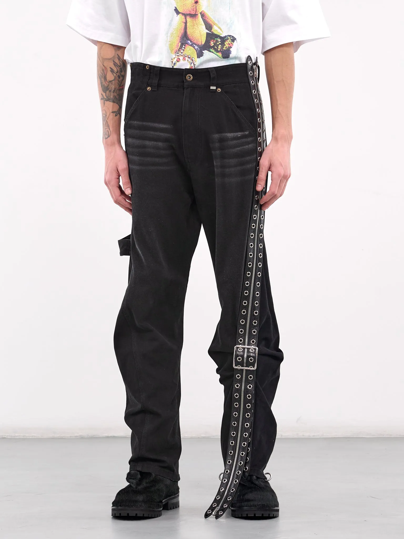 Belt Detailed Work Pants (PT0-25-278-BLACK)