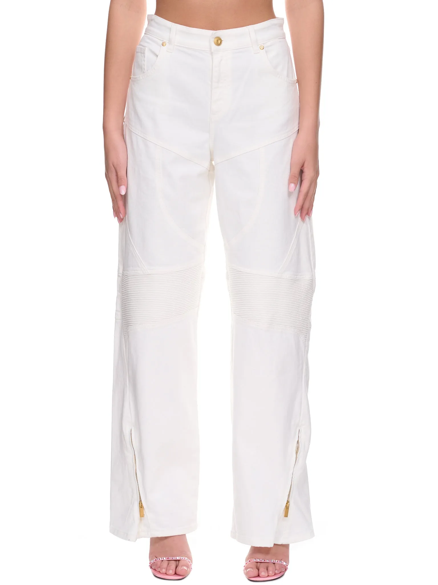 Biker Pants (2J056A-N0103-WHITE)