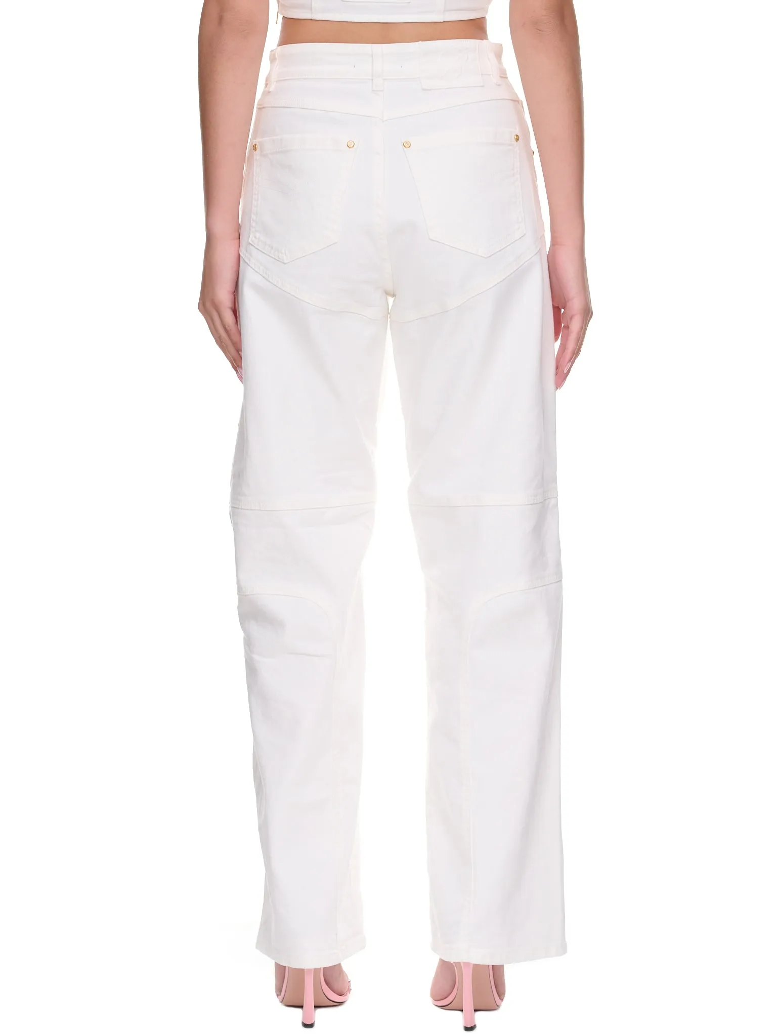 Biker Pants (2J056A-N0103-WHITE)