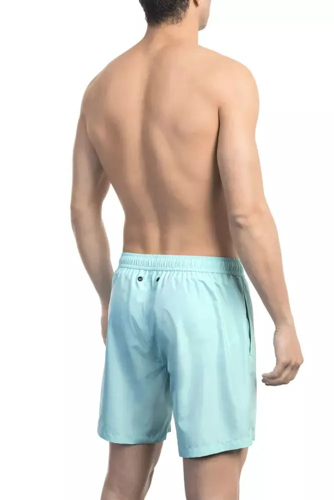 Bikkembergs Light Blue Polyester Men's Swim Short