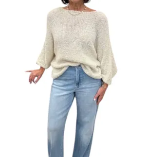 Boucle Sweater In Oatmeal