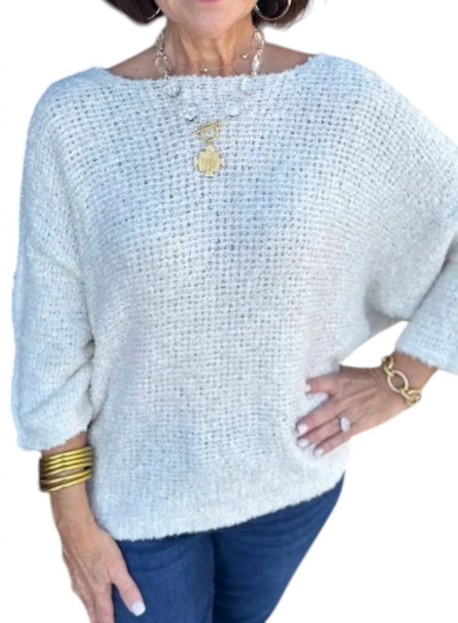 Boucle Sweater In Oatmeal
