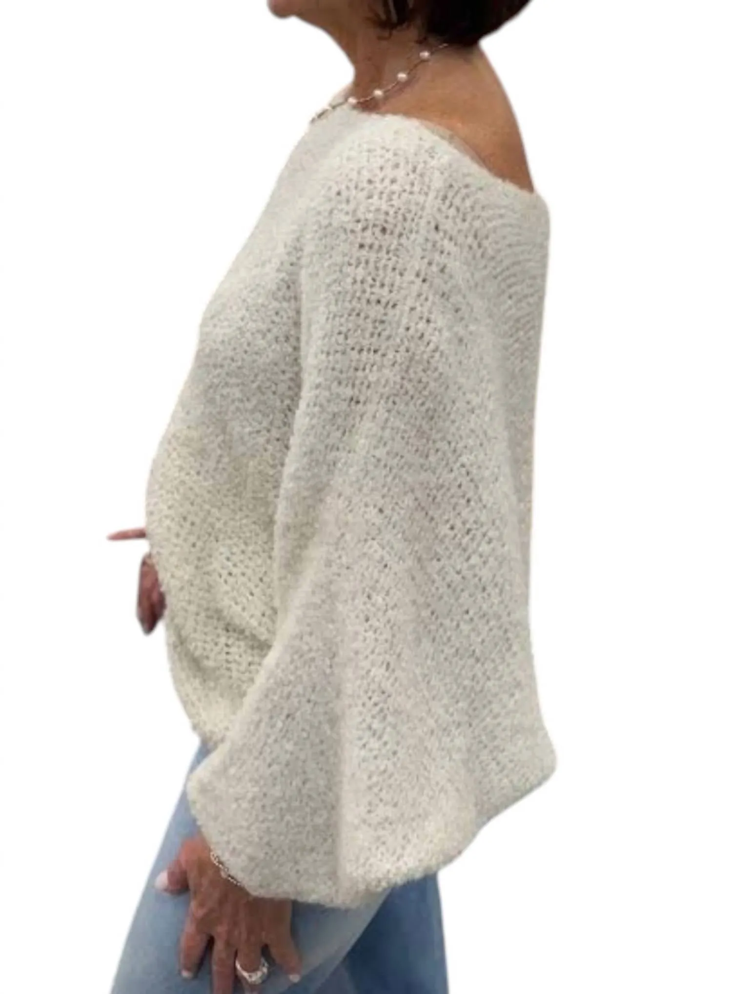 Boucle Sweater In Oatmeal