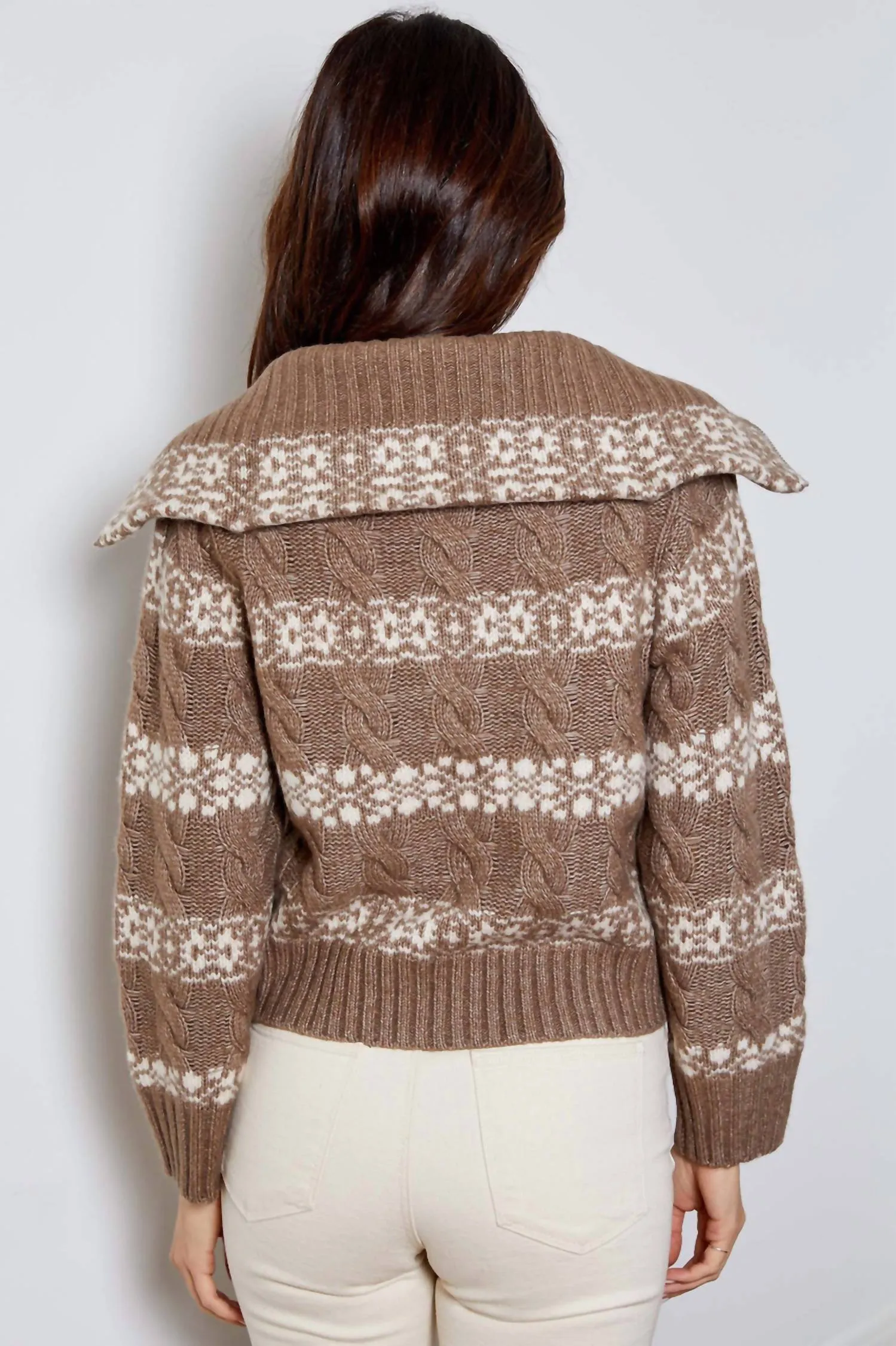 Brighton Cardigan In Umber Combo