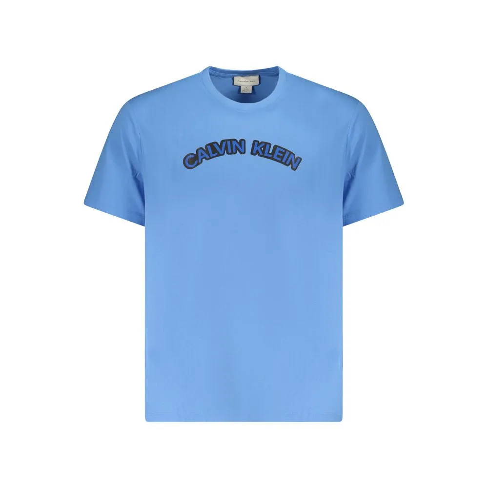 Calvin Klein blue Cotton Men Men's T-Shirt