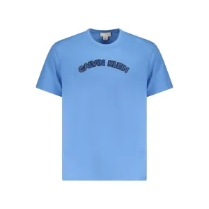 Calvin Klein blue Cotton Men Men's T-Shirt