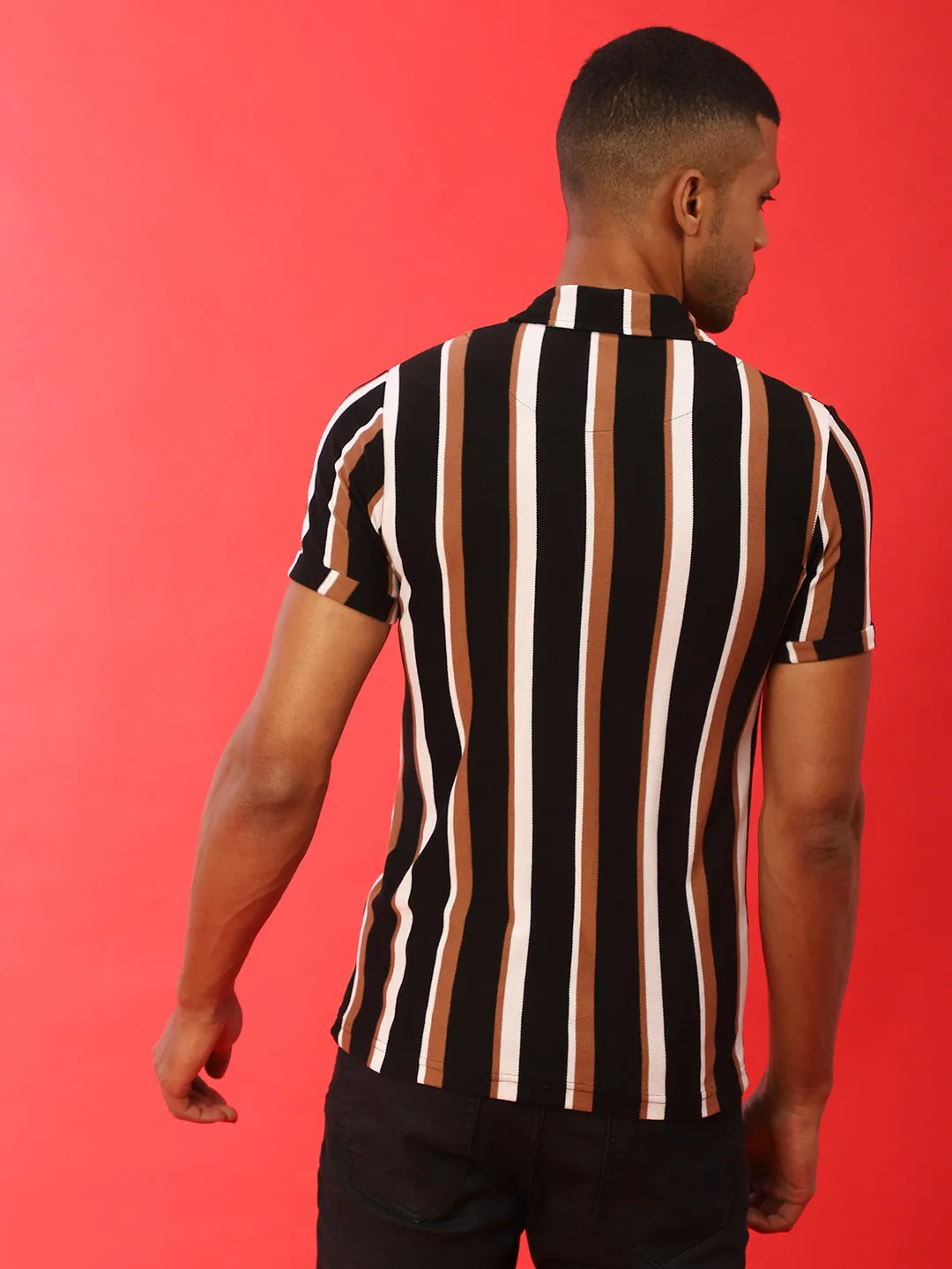 Campus Sutra Men Stylish Striped Casual Shirts