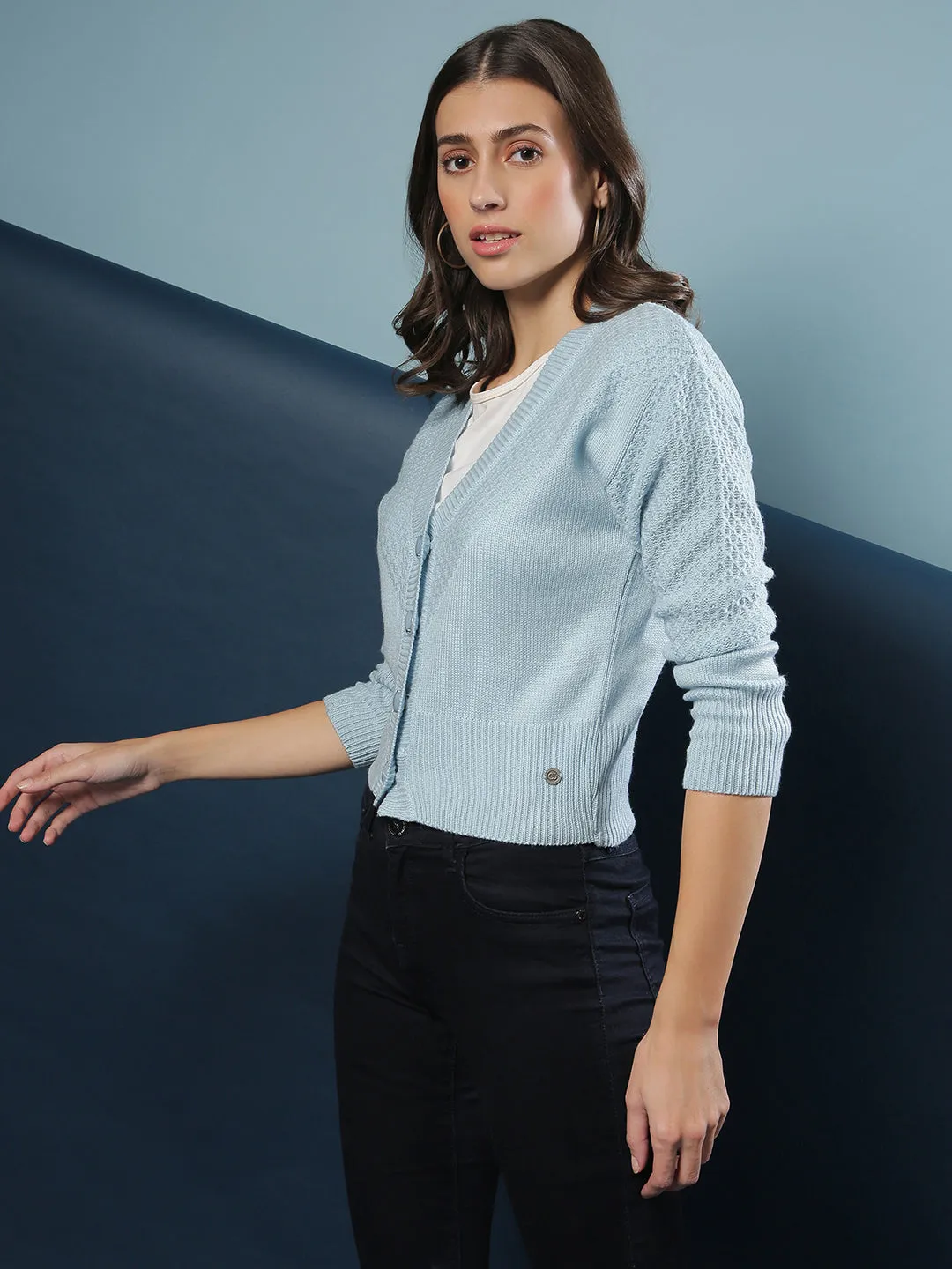 Campus Sutra Women Solid Stylish Casual Sweaters