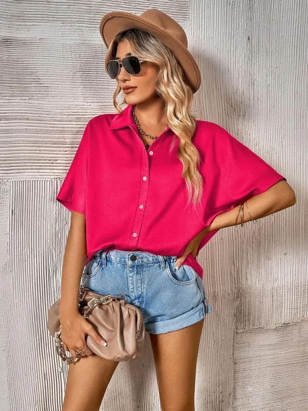 Casual Short Sleeved Women's Shirt