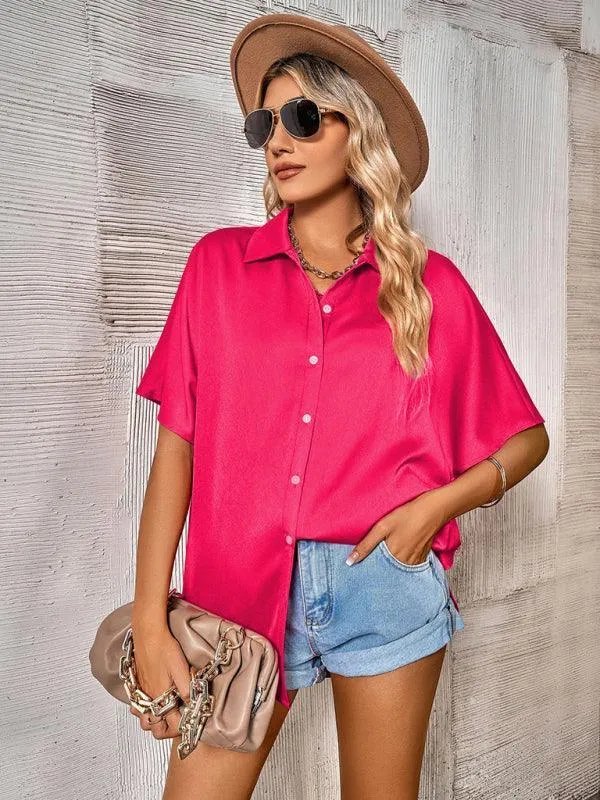 Casual Short Sleeved Women's Shirt