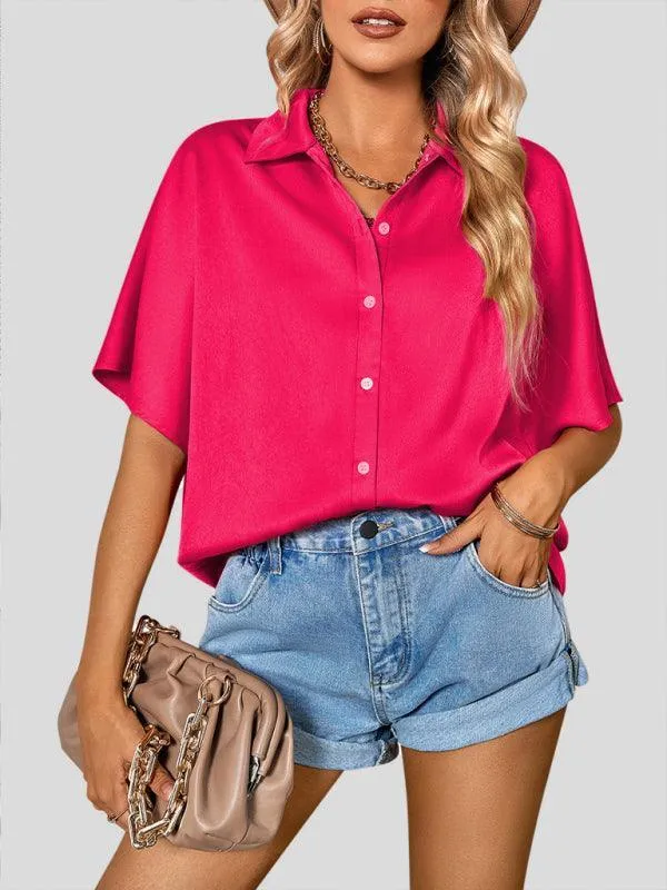 Casual Short Sleeved Women's Shirt