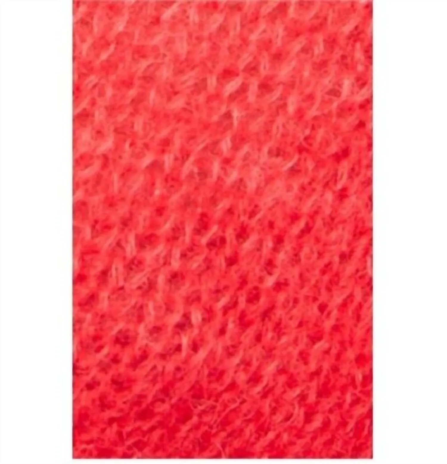 Coral Knit Gossamer V-Neck Sweater In Red