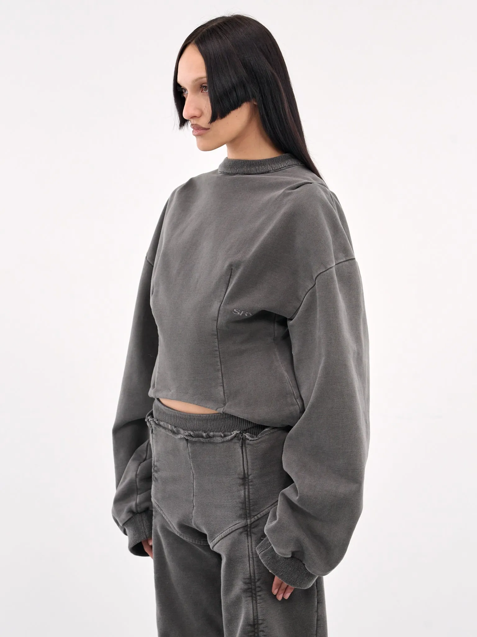Corset Crewneck (809-712-MODIFIED-BLACK)