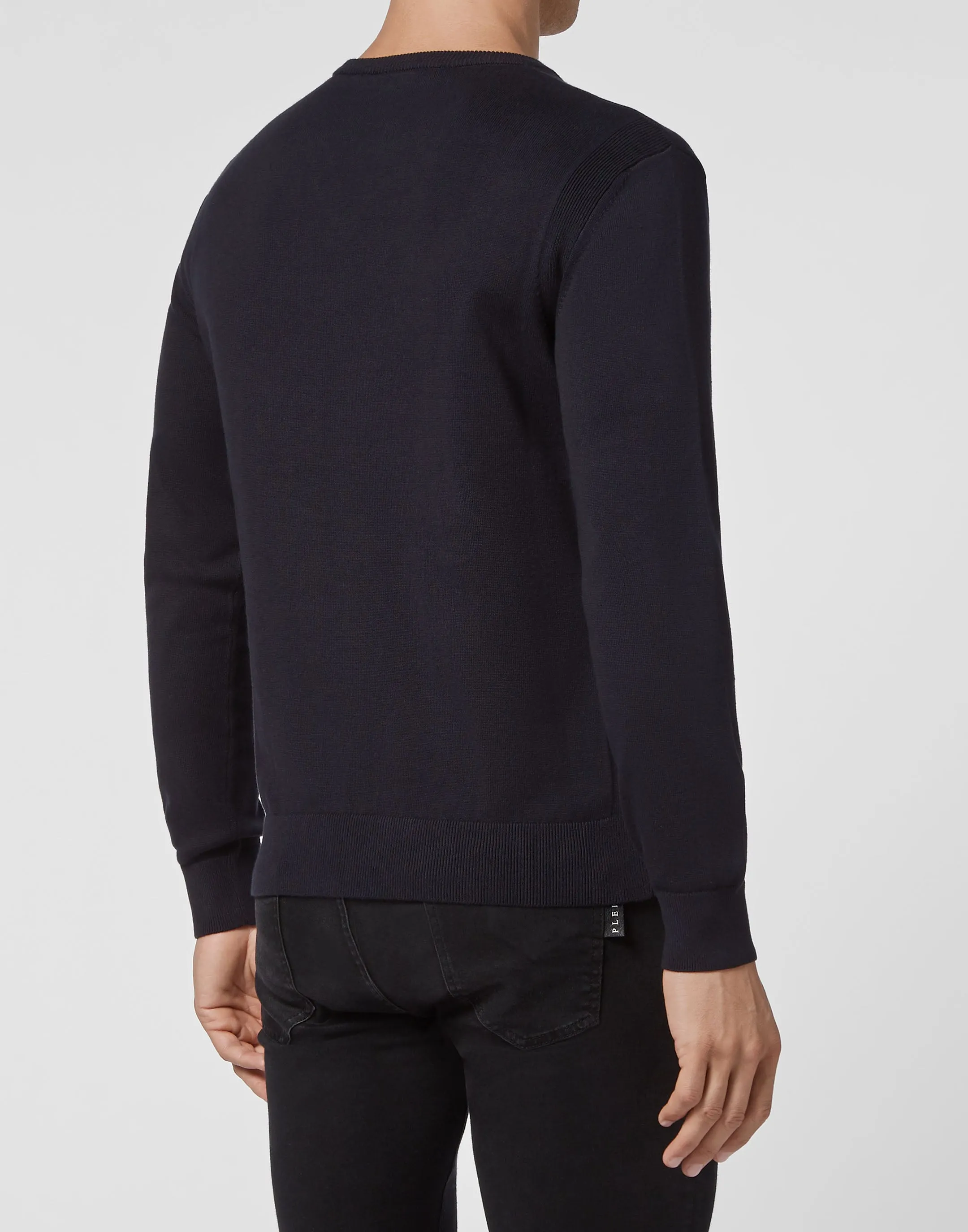 Cotton Pullover V-Neck LS