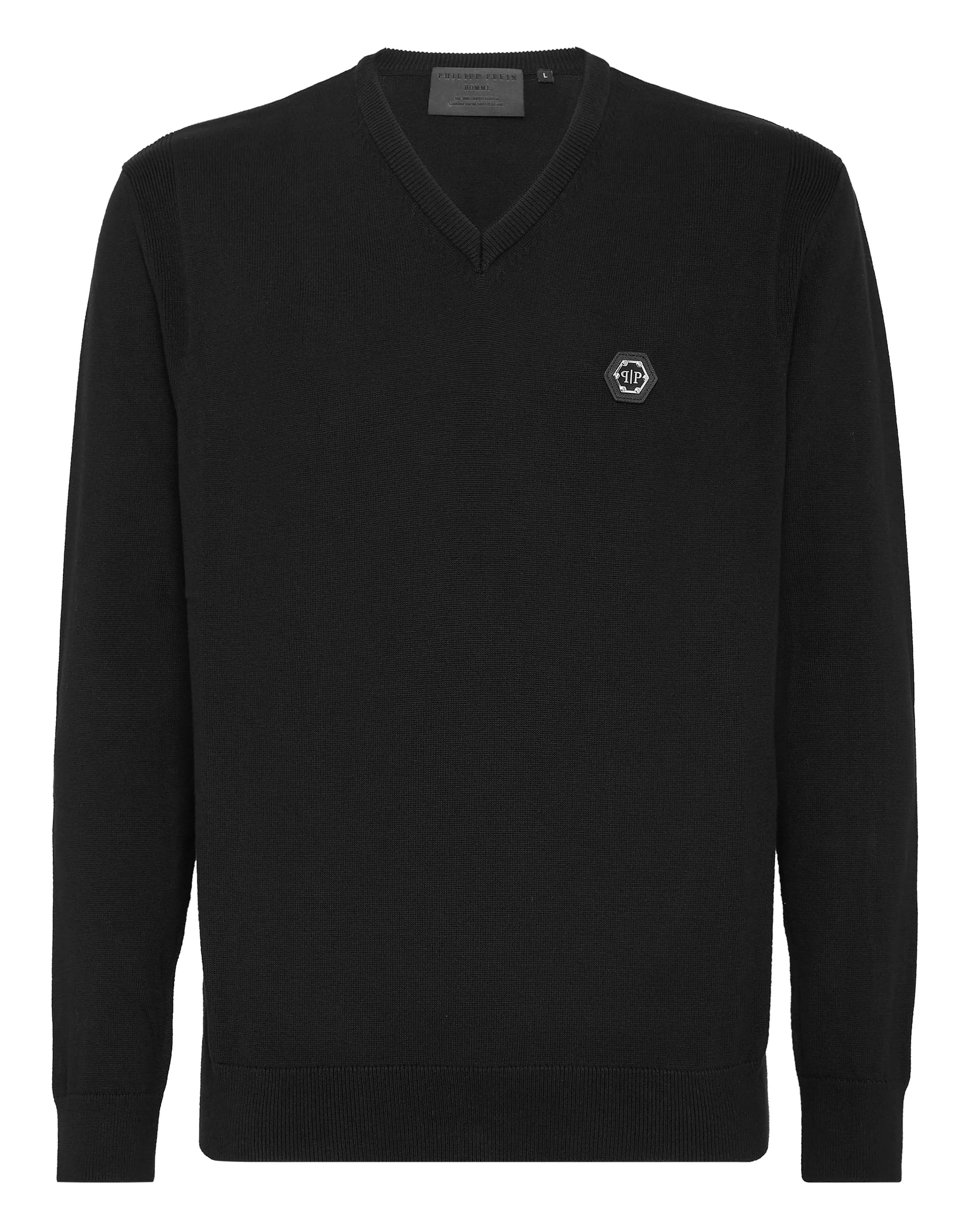Cotton Pullover V-Neck LS