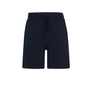 Cotton-terry regular-fit shorts with logo badge