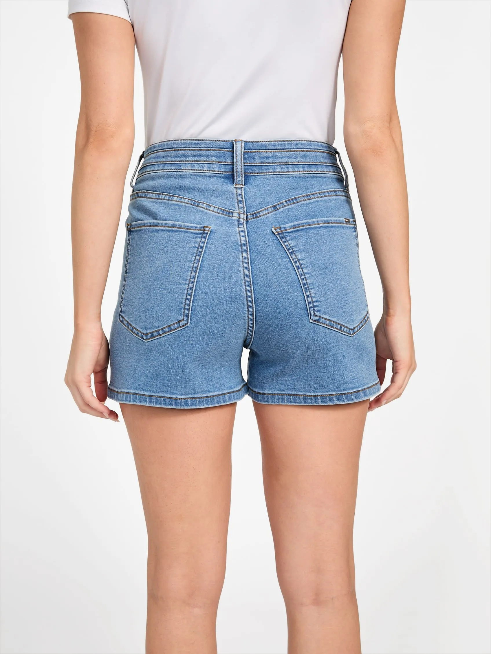 Dahlia High-Rise Denim Shorts