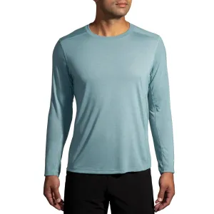 Distance Long Sleeve 3.0 Tee In Heather Citadel/brooks Running