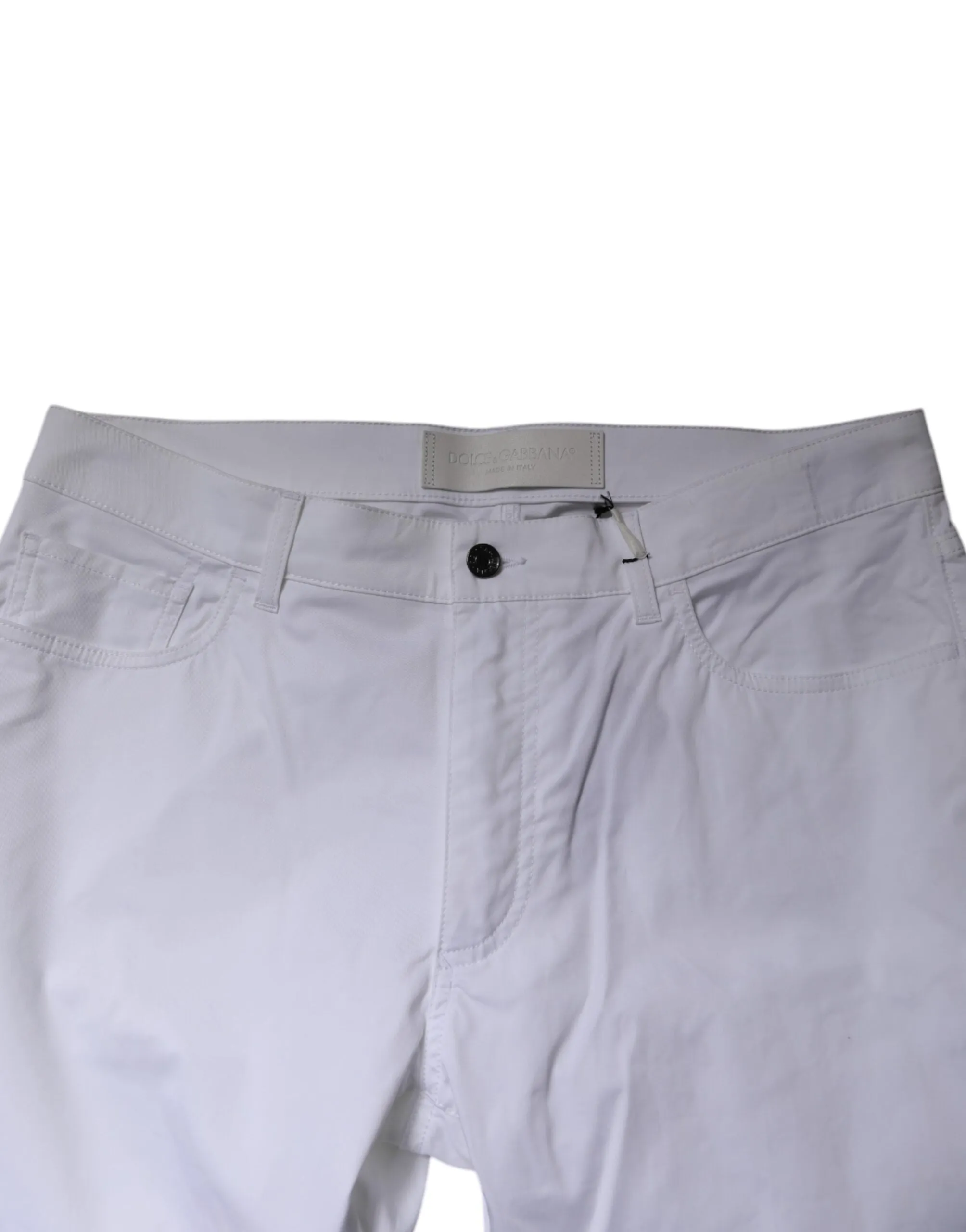 Dolce & Gabbana Cotton Stretch Skinny Dress Formal Men's Pants (Pre-Owned)