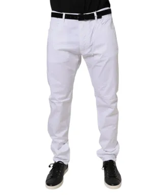 Dolce & Gabbana Cotton Stretch Skinny Dress Formal Men's Pants (Pre-Owned)