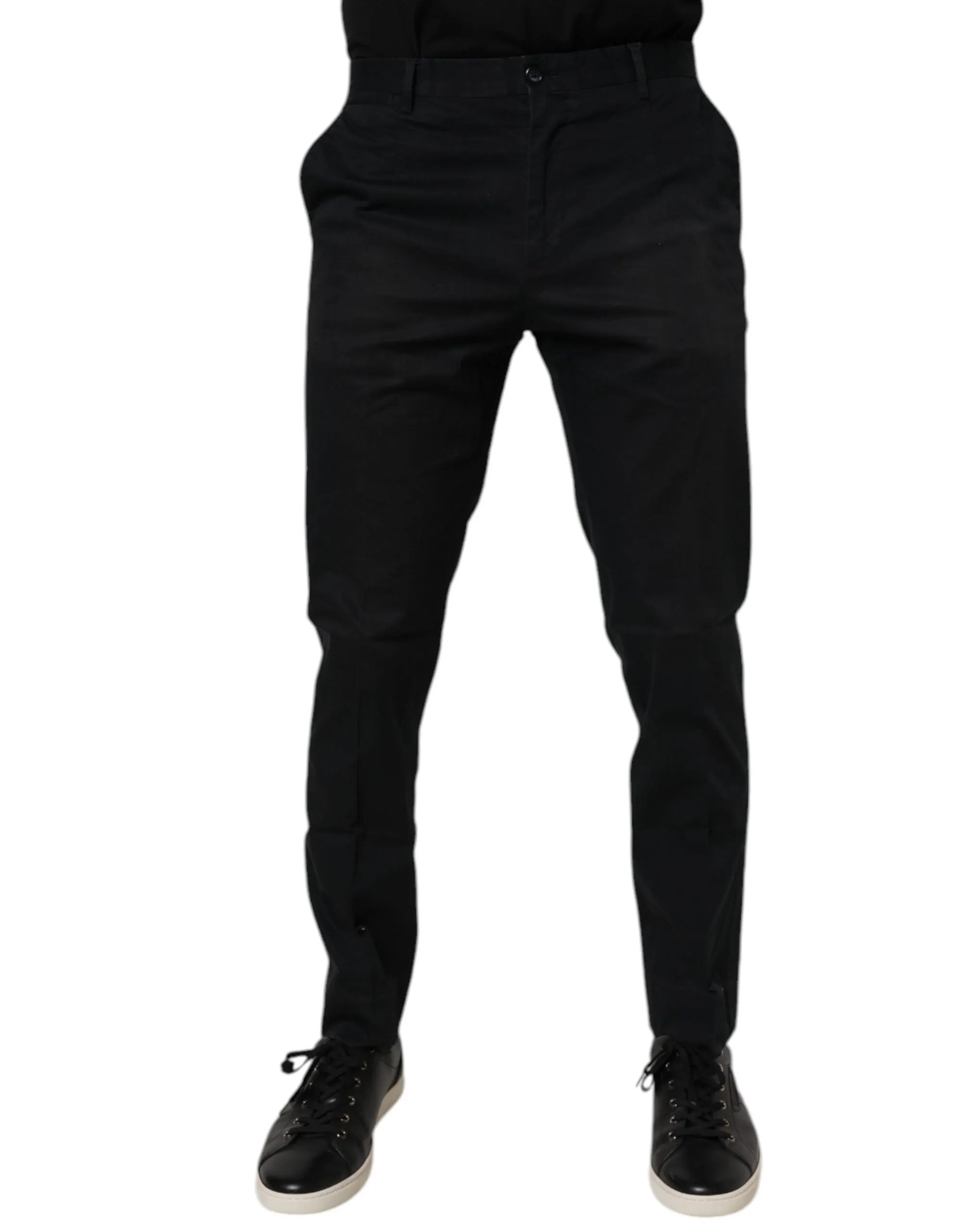 Dolce & Gabbana Cotton Stretch Skinny Dress Formal Men's Pants (Pre-Owned)