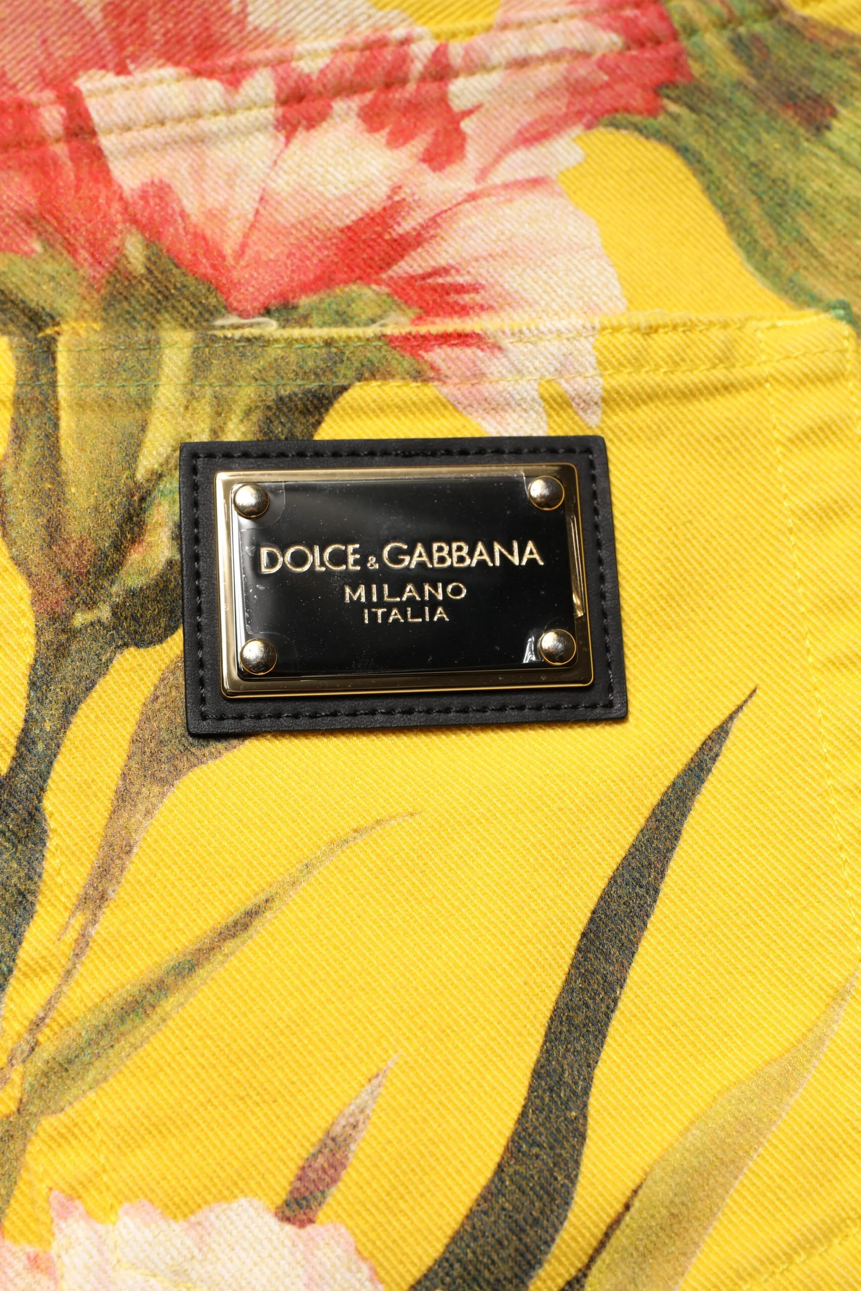 Dolce & Gabbana Floral Cargo blue Men Bermuda Men's Shorts