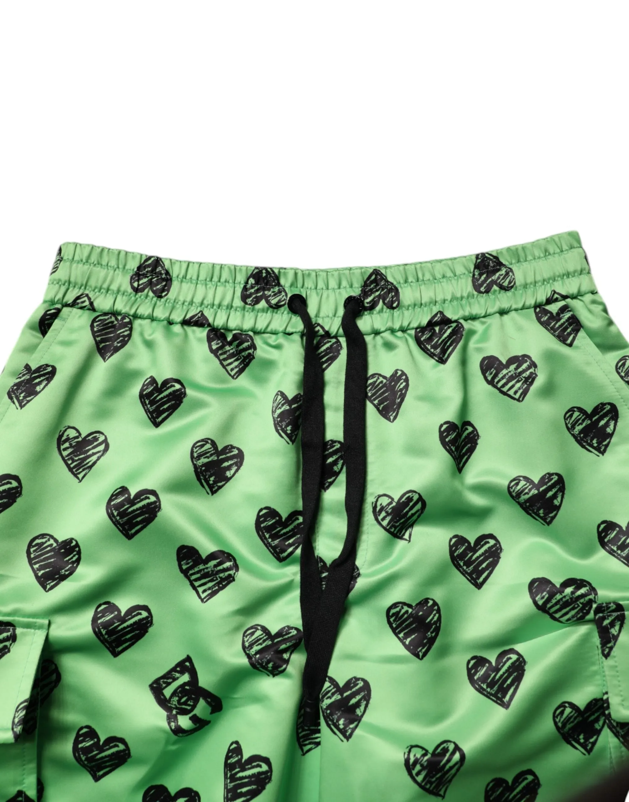 Dolce & Gabbana Heart Print Cargo Men Bermuda Men's Shorts (Pre-Owned)