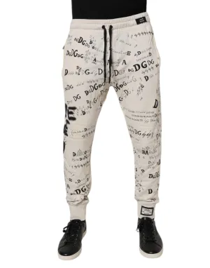 Dolce & Gabbana Logo Print Men Skinny SweatMen's Men's Pants (Pre-Owned)